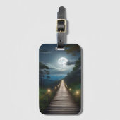 Moonlight Forest Path  Bagagelabel (Voorkant (verticaal))