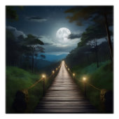 Moonlight Forest Path  Perfect Poster (Voorkant)