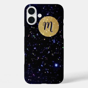 Moonlight Galaxy Monogrammed Hoesje- Mate iPhone C 16 Plus Hoesje