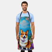 Moonlight Garden Corgi Dog Schort (Gedragen)