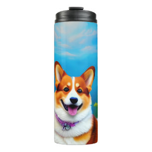 Moonlight Garden Corgi Dog Thermosbeker