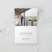 Moonlight Garden Dankkaart met foto binnenin Bedankkaart (Binnen)