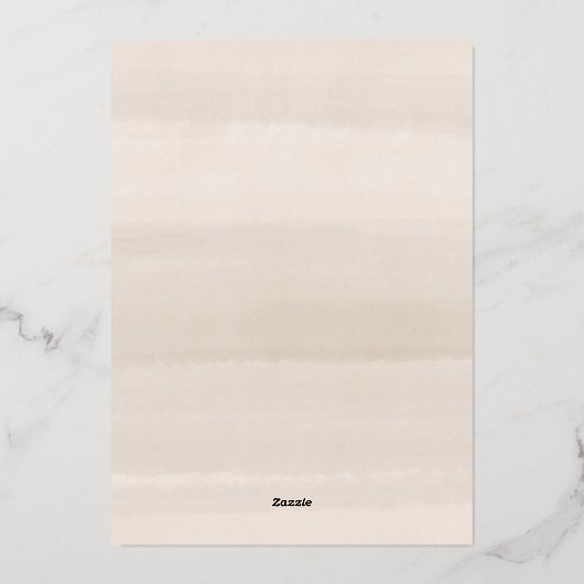 Moonlight Garden Dark Waterverf Floral Folie Uitnodiging (Achterkant)