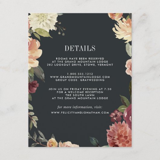 Moonlight Garden Guest Information Kaart (Voorkant)