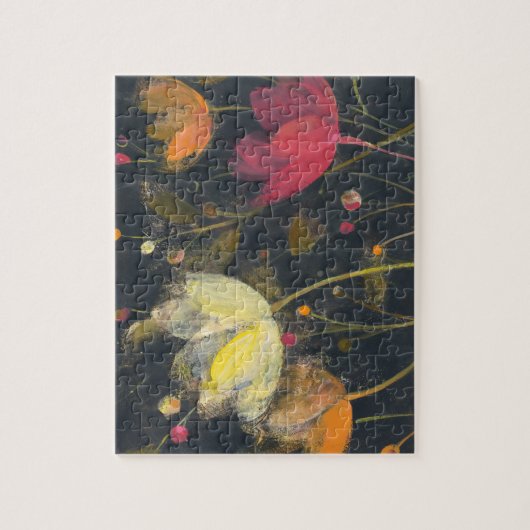 Moonlight Garden op Black Legpuzzel (Verticaal)