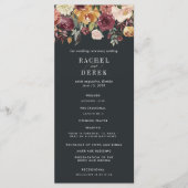 Moonlight Garden Wedding Ceremony Program Programmakaart (Voorkant)