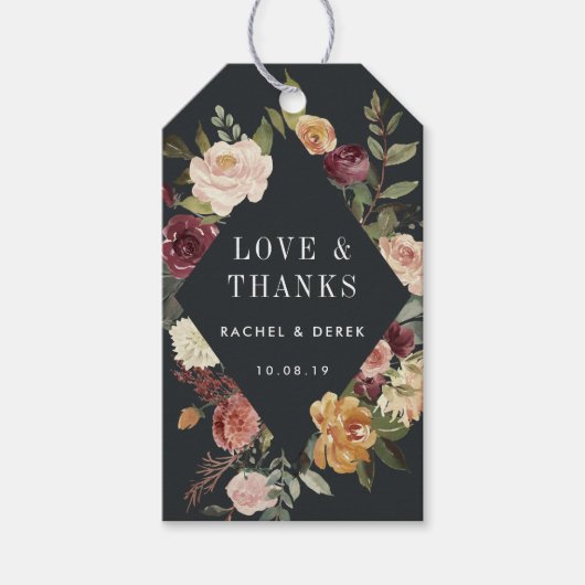 Moonlight Garden Wedding Favor Cadeaulabel (Voorkant)