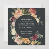 Moonlight Garden Wedding Invitation | Vierkant Kaart (Voorkant)