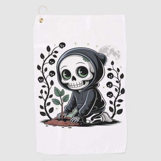 Moonlight Gardener Golfhanddoek (Voorkant)