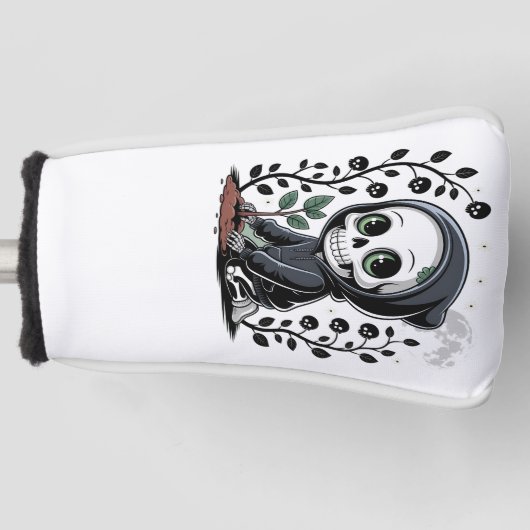 Moonlight Gardener Putter Hoesje Golfheadcover (Voorkant)