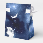 Moonlight Glow | Moon Phases in Sky Clouds Bedankdoosjes (Achterkant)