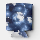 Moonlight Glow | Moon Phases in Sky Clouds Blikjeskoeler (Achterkant)