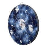Moonlight Glow | Moon Phases in Sky Clouds Dartbord (Voorkant Rechts)