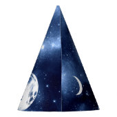 Moonlight Glow | Moon Phases in Sky Clouds Feesthoedjes (Achterkant)