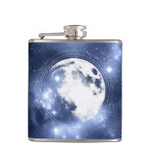 Moonlight Glow | Moon Phases in Sky Clouds Heupfles (Voorkant)