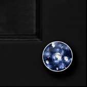 Moonlight Glow | Moon Phases in Sky Clouds Keramische Knop