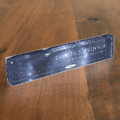 Moonlight Glow | Moon Phases in Sky Clouds Naambordje (Zijkant)