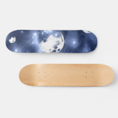 Moonlight Glow | Moon Phases in Sky Clouds Persoonlijk Skateboard (Horizontaal)