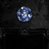 Moonlight Glow | Moon Phases in Sky Clouds Ronde Klok