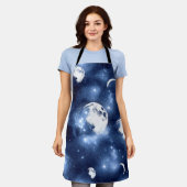 Moonlight Glow | Moon Phases in Sky Clouds Schort (Gedragen)