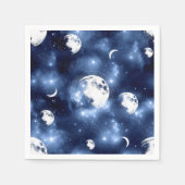 Moonlight Glow | Moon Phases in Sky Clouds Servet (Voorkant)