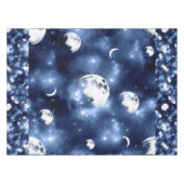 Moonlight Glow | Moon Phases in Sky Clouds Tafelkleed (Voorkant (Horizontaal))