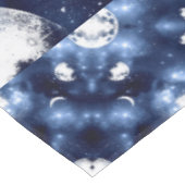 Moonlight Glow | Moon Phases in Sky Clouds Tafelkleed (Gekanteld)