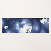 Moonlight Glow | Moon Phases in Sky Clouds Yogamat (Achterkant (horizontaal))