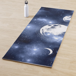 Moonlight Glow Moon Phases in Sky Clouds Yogamat