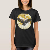 Moonlight Gothic Forest Bird Animal Raven Spooky N T-shirt (Voorkant)