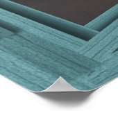 Moonlight Green Wood 6 Pane Open Window Poster (Hoek)