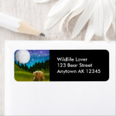 Moonlight Grizzly Beer Label (Insitu)