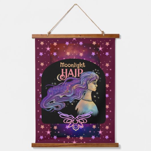 Moonlight Hair Salon & Spa Hangend Wandkleed (Voorkant)