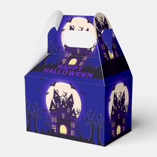 Moonlight Haunted Mansion Gable Bedankdoosjes (Achterkant)