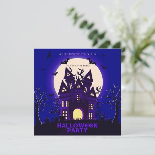Moonlight Haunted Mansion Kaart (Staand voorkant)