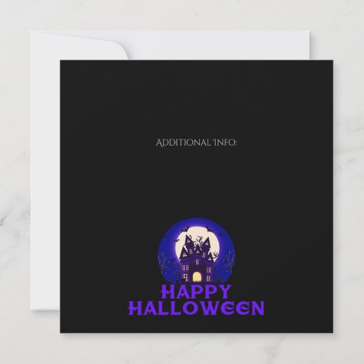 Moonlight Haunted Mansion Kaart (Achterkant)