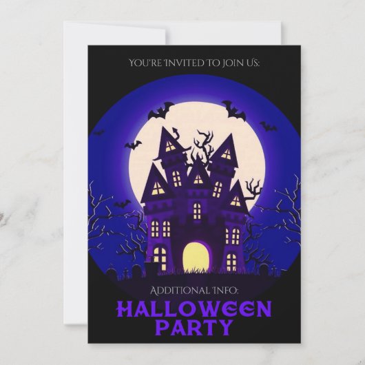 Moonlight Haunted Mansion Kaart (Voorkant)