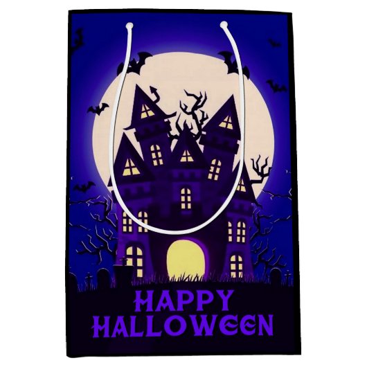 Moonlight Haunted Mansion Medium Cadeauzakje (Voorkant)