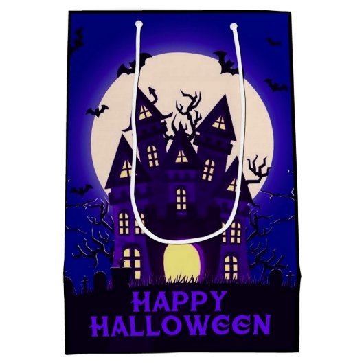 Moonlight Haunted Mansion Medium Cadeauzakje (Achterkant)