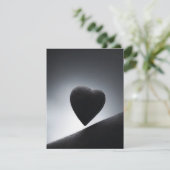 Moonlight Heart Shape Night Sky Bedankkaart (Staand voorkant)