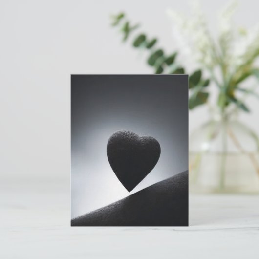 Moonlight Heart Shape Night Sky Bedankkaart (Staand voorkant)
