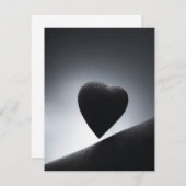 Moonlight Heart Shape Night Sky Bedankkaart (Voorkant / Achterkant)