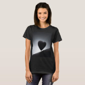 Moonlight Heart Shape Night Sky T-shirt (Voorkant volledig)