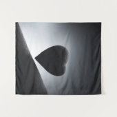 Moonlight Heart Shape Night Sky Wandkleed (Voorkant (horizontaal))