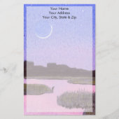 Moonlight Heron Briefpapier (Voorkant)