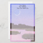 Moonlight Heron Briefpapier (Voorkant / Achterkant)