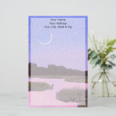 Moonlight Heron Briefpapier (Staand voorkant)