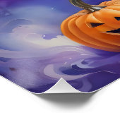 Moonlight, het spookachtige spook en zijn pompoene perfect poster (Hoek)