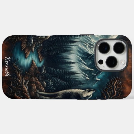 Moonlight Howl Case-Mate iPhone Case (Achterkant (horizontaal))