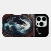 Moonlight Howl iPhone Hoesje (Achterkant horizontaal)